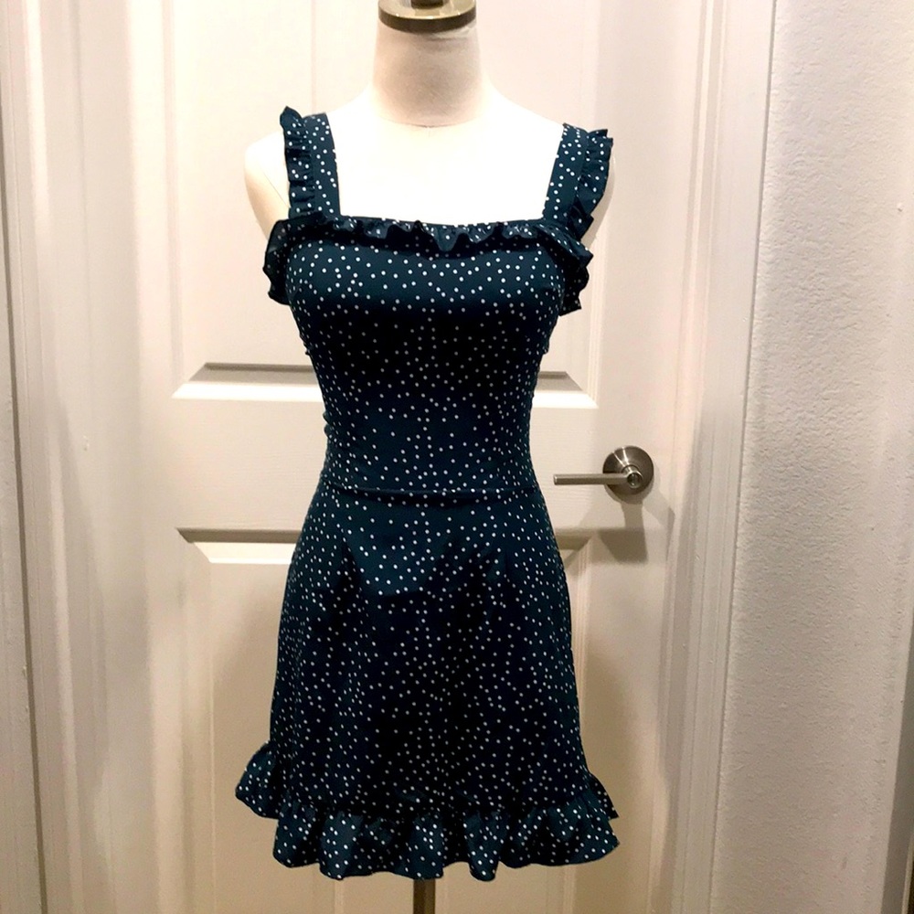 SHEIN DARK GREEN DRESS and new